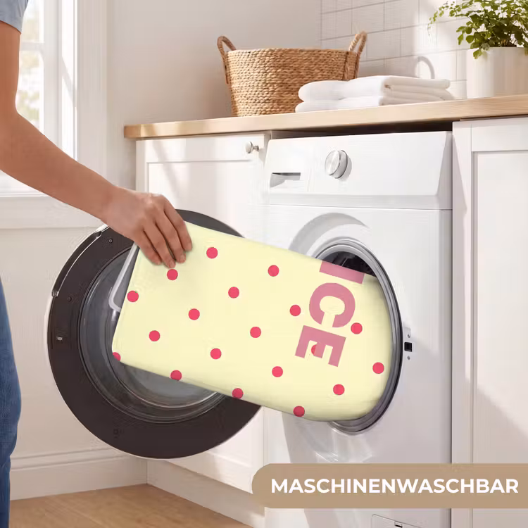 Nice - Stippen - Roze - Geel Badmat middel -USP_WasbaarDE
