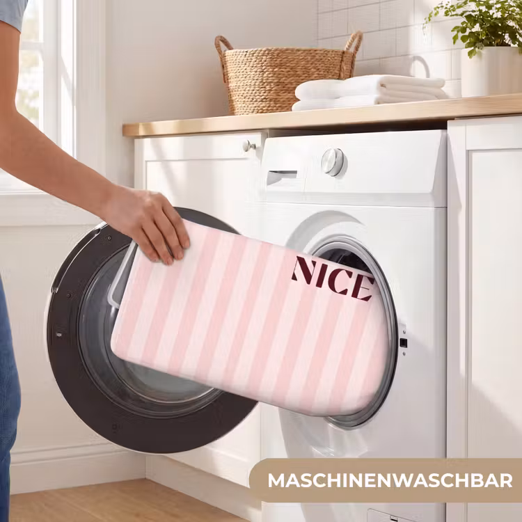 Nice - Strepen - Roze Badmat middel -USP_WasbaarDE