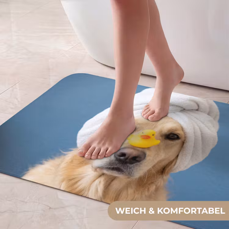 Hond - Badeend - Geel Badmat middel -USP_ZachtDE