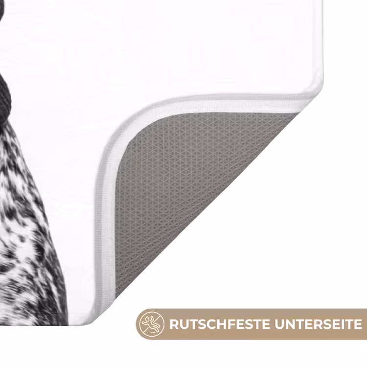 Honden - Bivakmuts - Zwart - wit Badmat middel -USP_AntislipDE