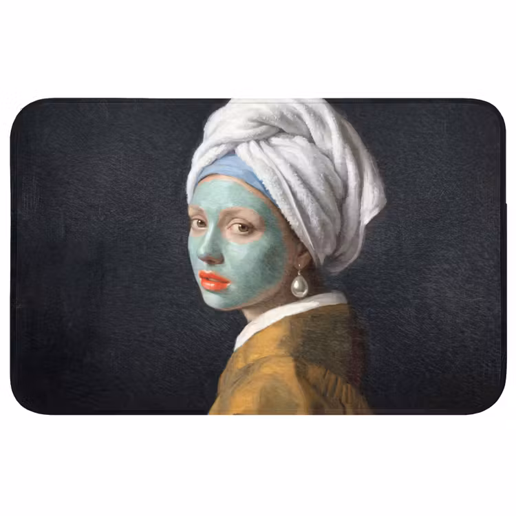 Iconisch - Modern - Kleurrijk Badmat middel -3d