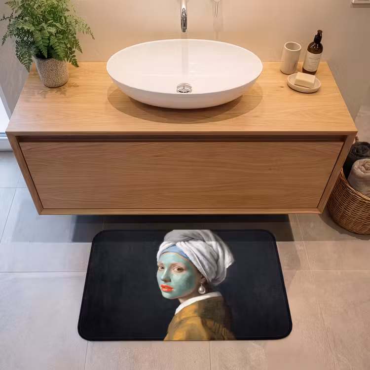 Iconisch - Modern - Kleurrijk Badmat middel -sfeer1