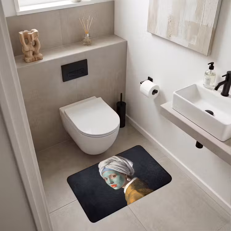 Iconisch - Modern - Kleurrijk Badmat middel -sfeer4