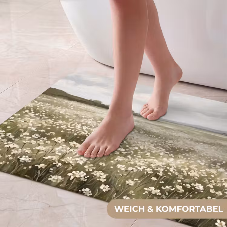 Illustratie - Landschap - Wit Badmat middel -USP_ZachtDE