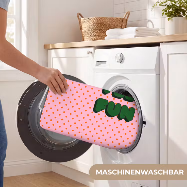 Yes fun - Groen - Roze - Stippen Badmat middel -USP_WasbaarDE