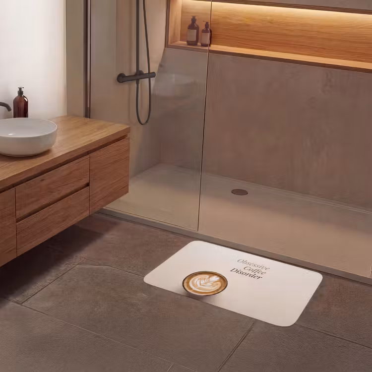 Koffie - Obessive Coffee Disorder - Beige Badmat middel -sfeer2