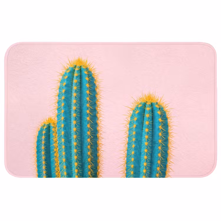 Cactussen - Modern - Pastel Badmat middel -3d