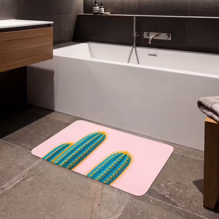 Cactussen - Modern - Pastel Badmat middel -sfeer3