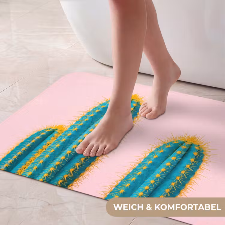 Cactussen - Modern - Pastel Badmat middel -USP_ZachtDE