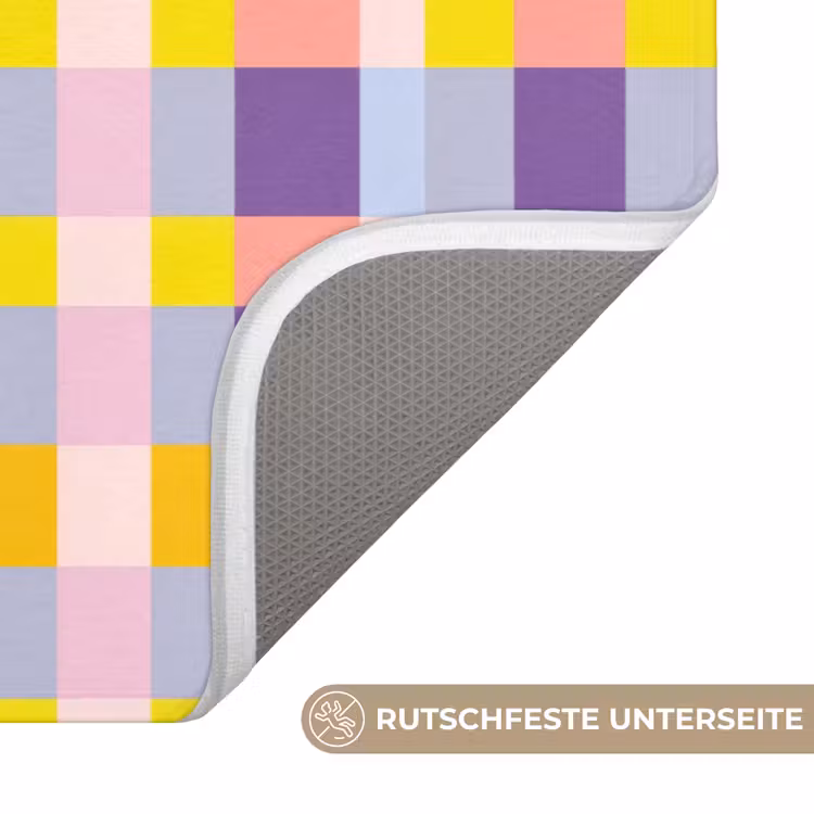 Ruit - Patroon - Kleurrijk Badmat middel 997 -USP_AntislipDE