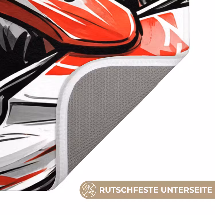 Kart - Coureur - Snelheid - Rood Badmat middel -USP_AntislipDE