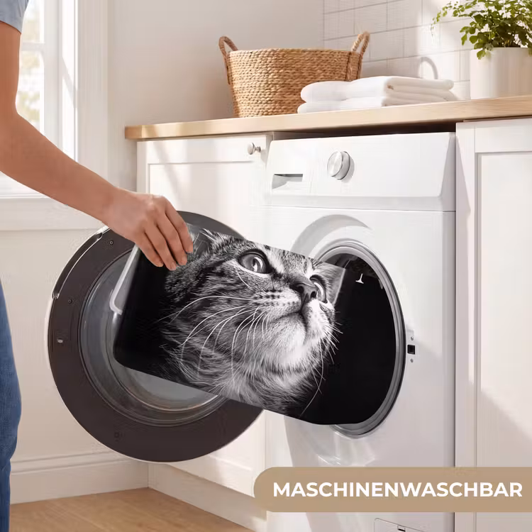 Kat - Dieren - quote - Get naked - Zwart Badmat middel -USP_WasbaarDE