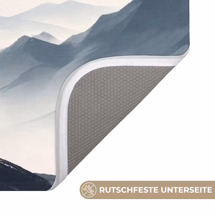 Kersenbloesem - Oosters - Rood Badmat middel -USP_AntislipDE