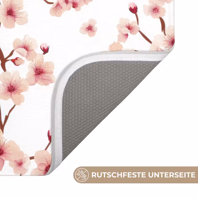 Kersenbloesem - Takken - Roze Badmat middel 997 -USP_AntislipDE