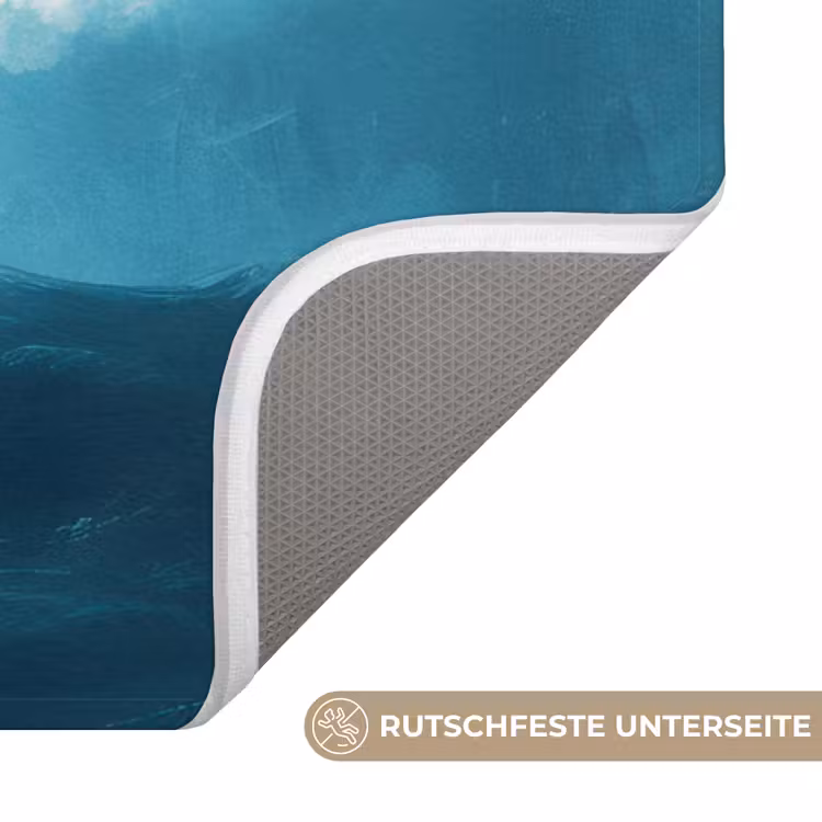 Kitesurfer - Oranje - Zee - Lucht Badmat middel -USP_AntislipDE