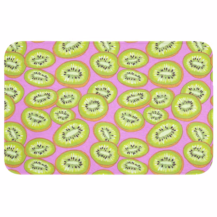 Kiwi - Speels - Groen Badmat middel 997 -3d