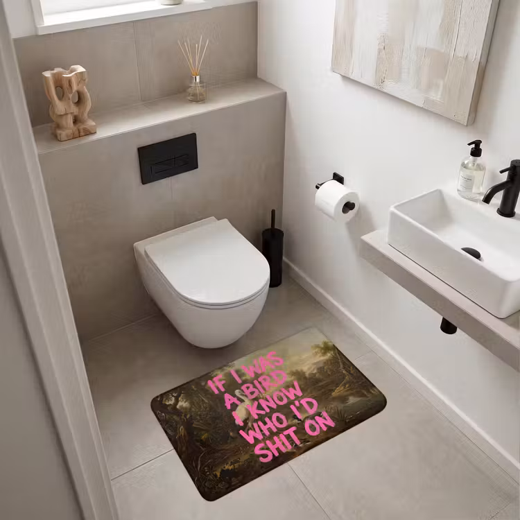 Klassiek - Humor - Roze Badmat middel -sfeer4
