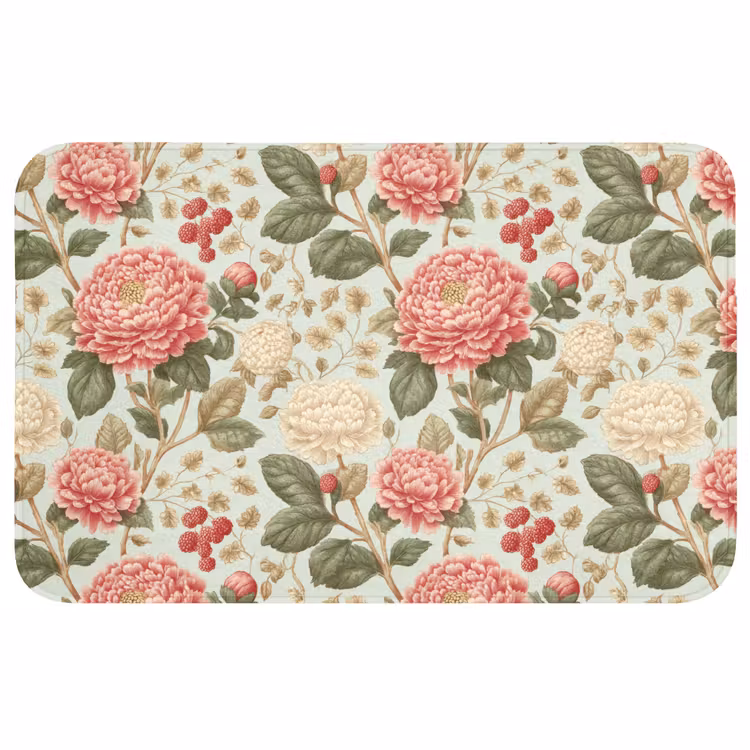 Klassiek - Botanisch - Veelkleurig Badmat middel 997 -3d