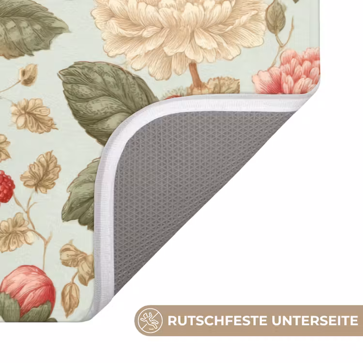 Klassiek - Botanisch - Veelkleurig Badmat middel 997 -USP_AntislipDE
