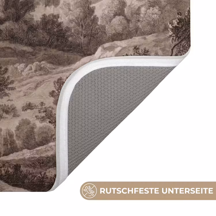 Klassiek - Landschap - Neutraal Badmat middel -USP_AntislipDE