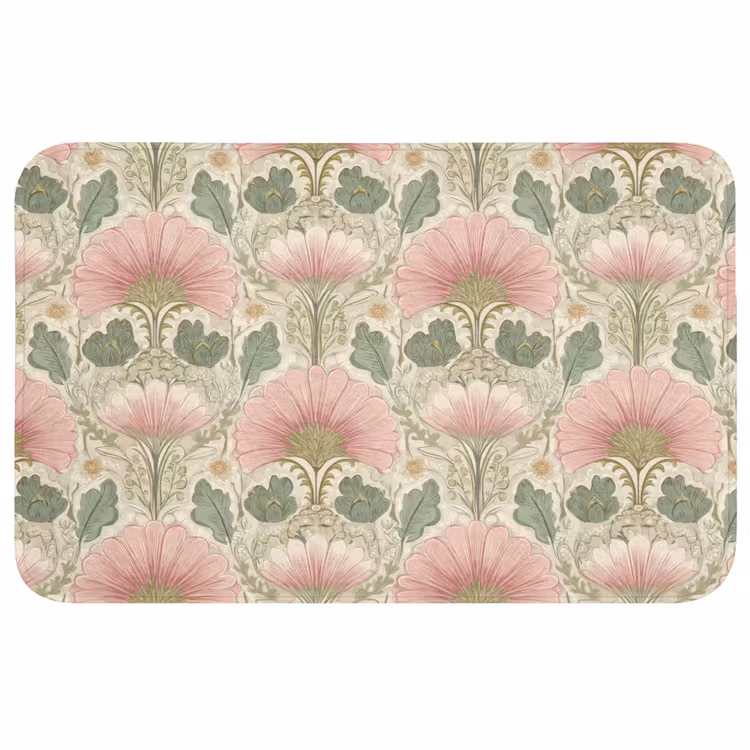 Klassiek - Patroon - Roze Badmat middel 997 -3d