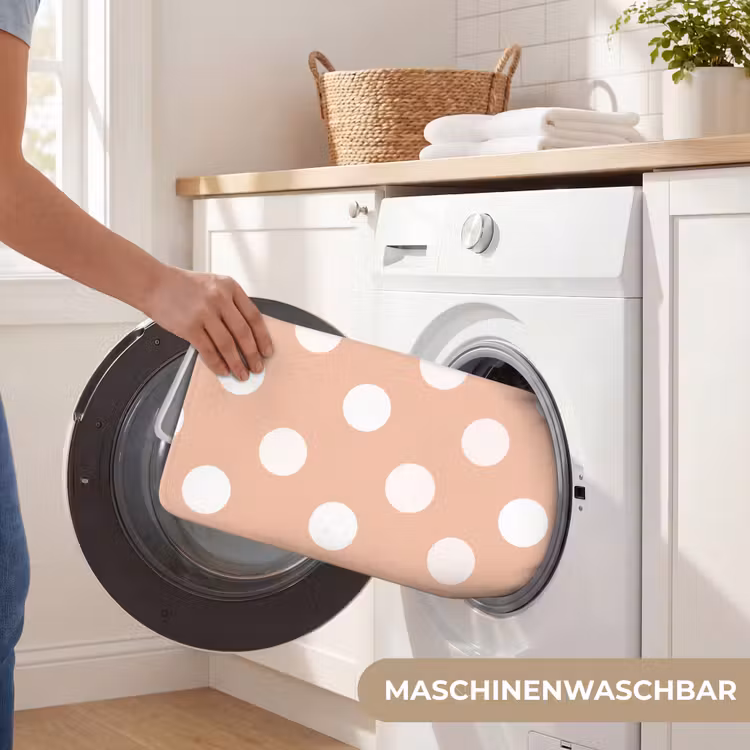 Klassiek - Polka - Perzik Badmat middel 997 -USP_WasbaarDE