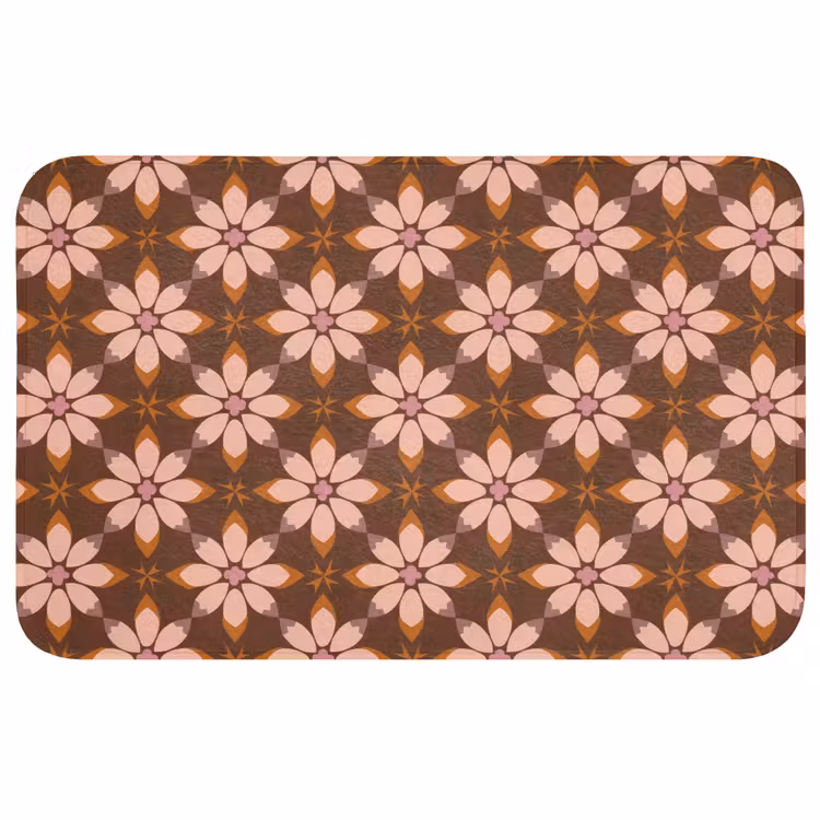 Klassiek - Retro - Bruin Badmat middel 997 -3d