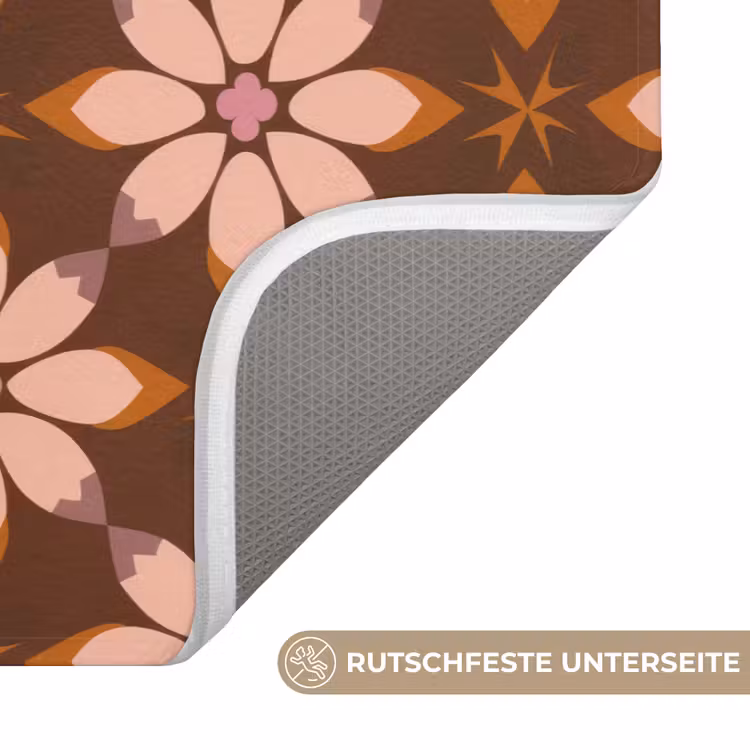 Klassiek - Retro - Bruin Badmat middel 997 -USP_AntislipDE