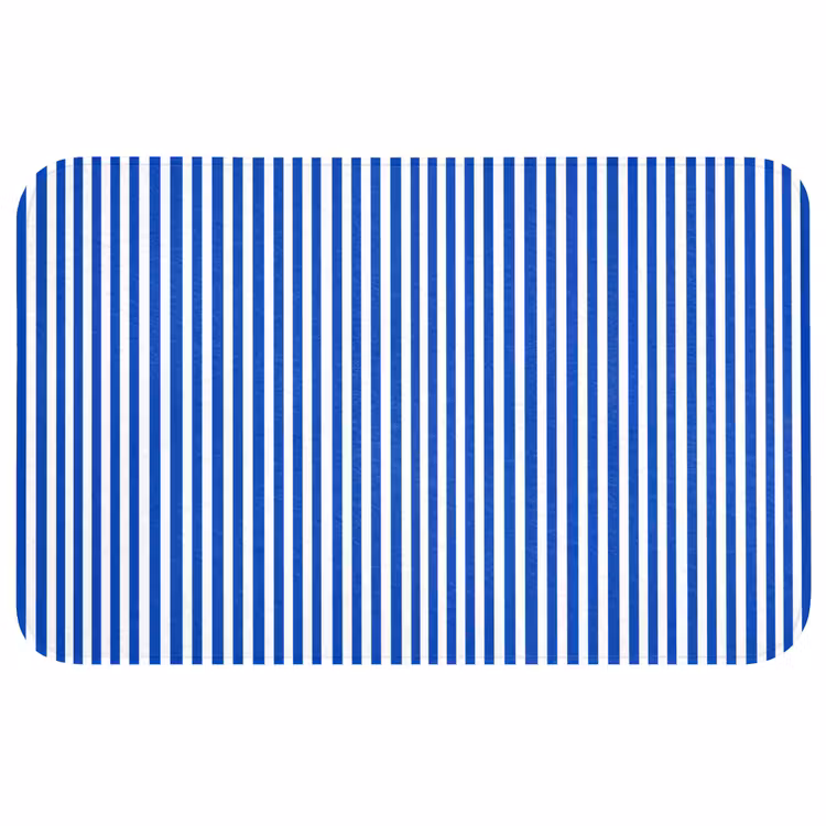 Klassiek - Strepen - Blauw Badmat middel 997 -3d