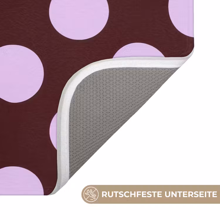 Klassiek - Stippen - Paars Badmat middel 997 -USP_AntislipDE