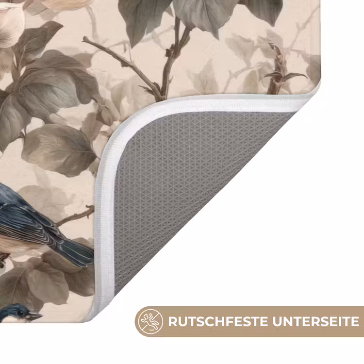 Klassiek - Vogels - Kleurrijk Badmat middel 997 -USP_AntislipDE