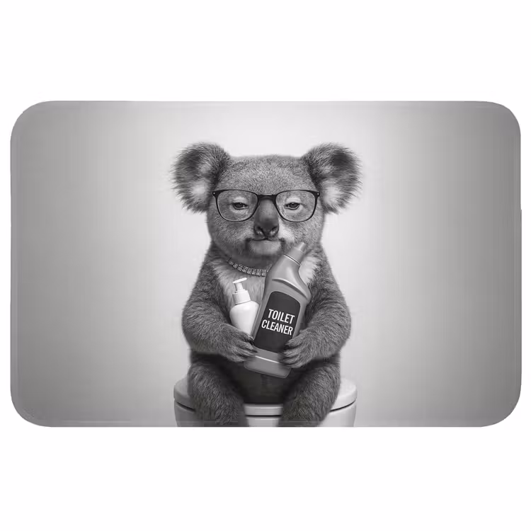Koala - Bril - Toilet Badmat middel -3d