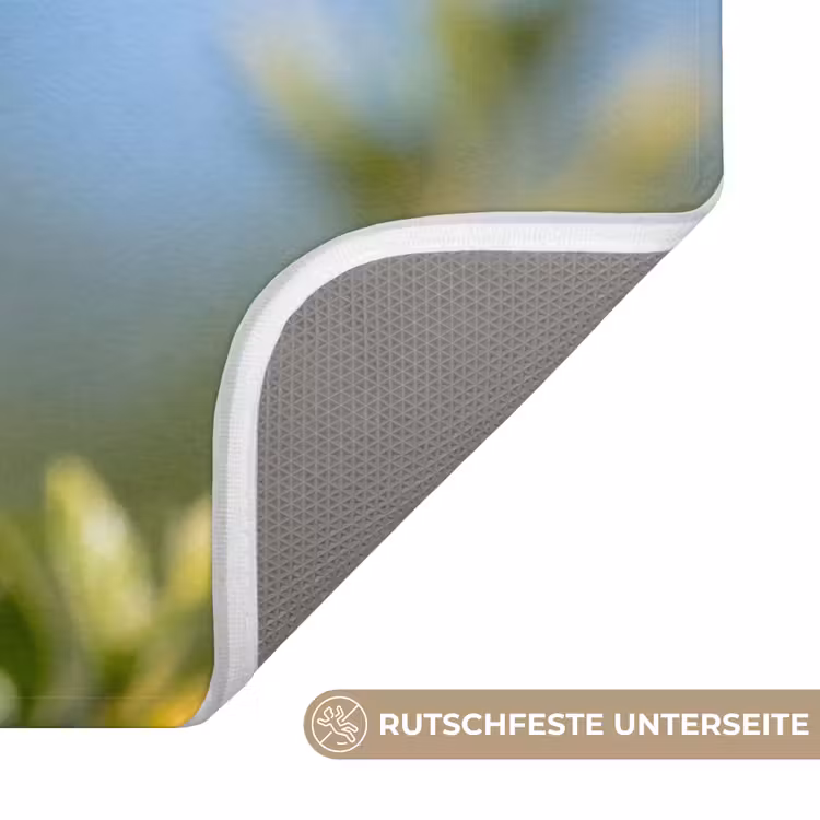 Kolibrie - Bloem - Natuur - Groen Badmat middel -USP_AntislipDE