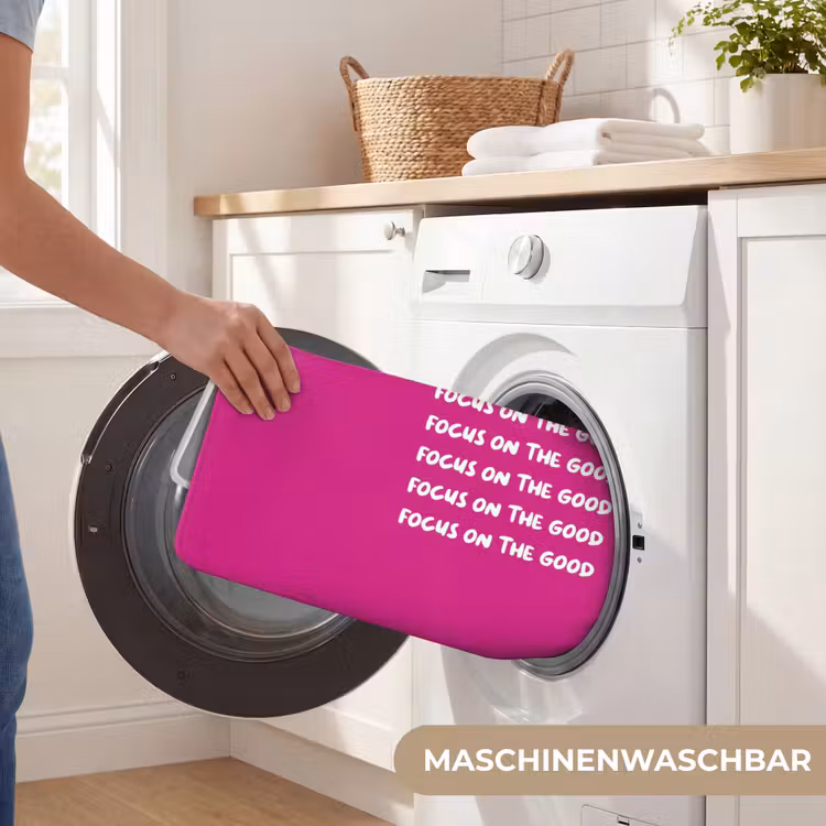 Focus on the good - Roze - wit Badmat middel -USP_WasbaarDE