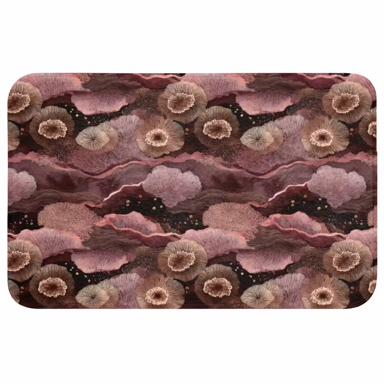Koraal - Organisch - Roze Badmat middel 997 -3d