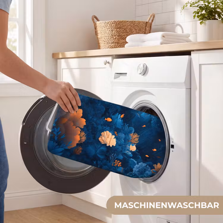 Koraalrif - Vissen - Oceaan - Blauw Badmat middel -USP_WasbaarDE