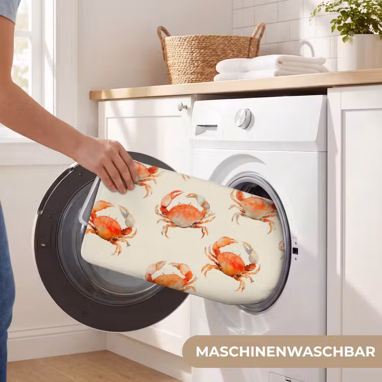 Krabben - Patroon - Oranje Badmat middel 997 -USP_WasbaarDE