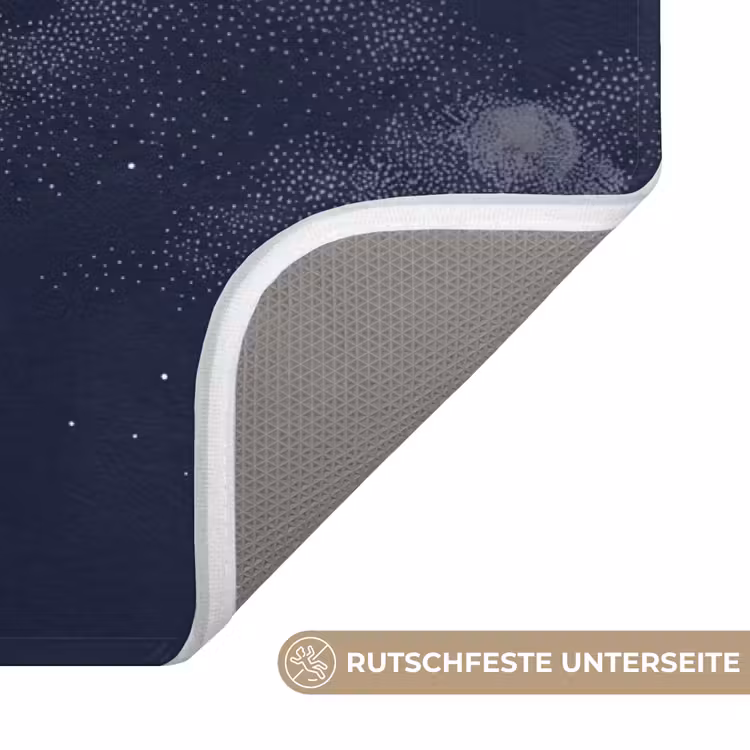 Kraanvogels - Nachthemel - Blauw Badmat middel -USP_AntislipDE