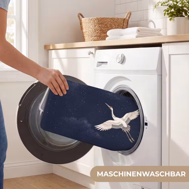 Kraanvogels - Nachthemel - Blauw Badmat middel -USP_WasbaarDE