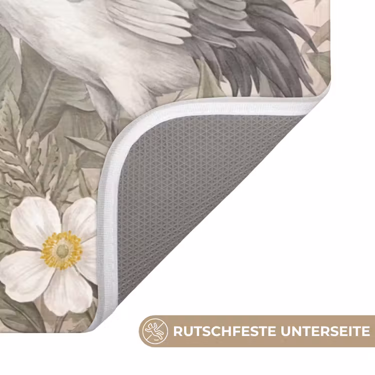 Kraanvogels - Natuur - Roze Badmat middel -USP_AntislipDE