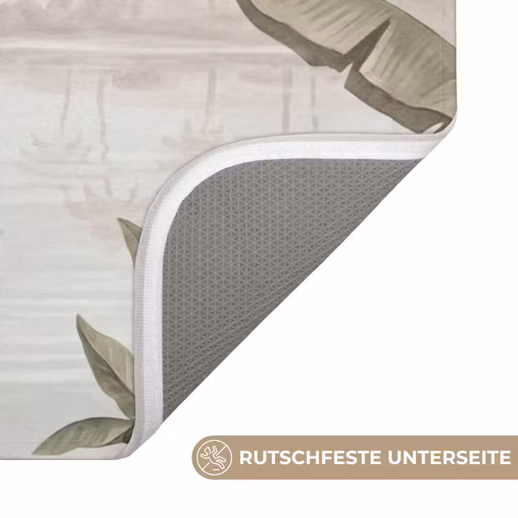 Kraanvogels - Palmbomen - Tropisch Badmat middel -USP_AntislipDE