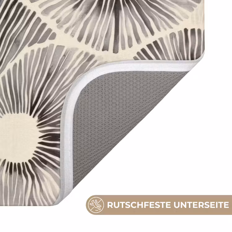 Cirkels - Patroon - Zwart Badmat middel 997 -USP_AntislipDE