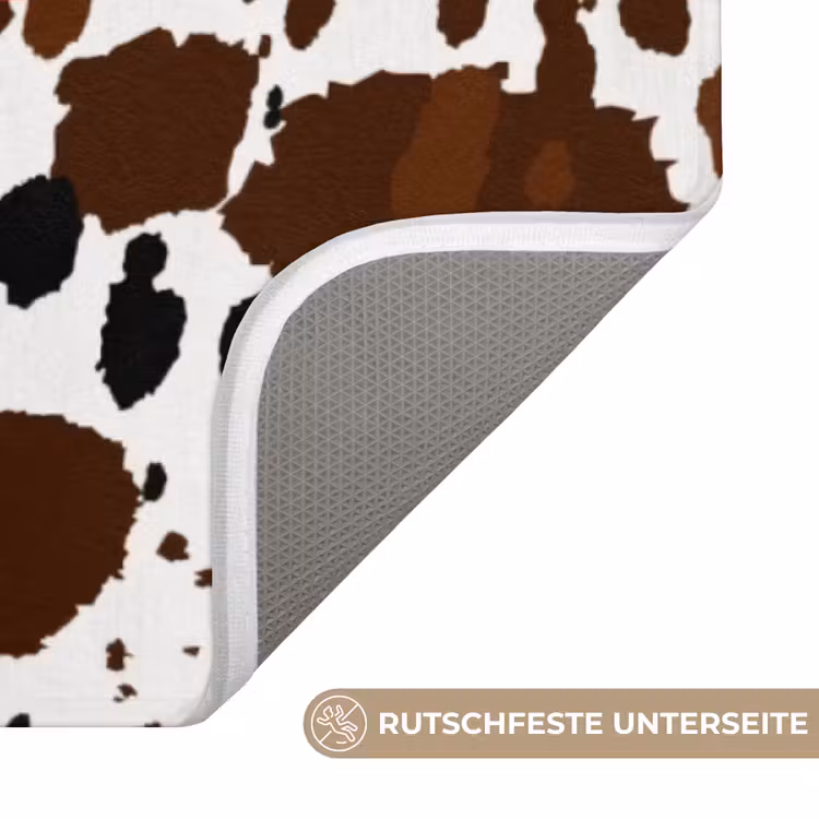 Koeienprint - Limited edition - Rood Badmat middel -USP_AntislipDE