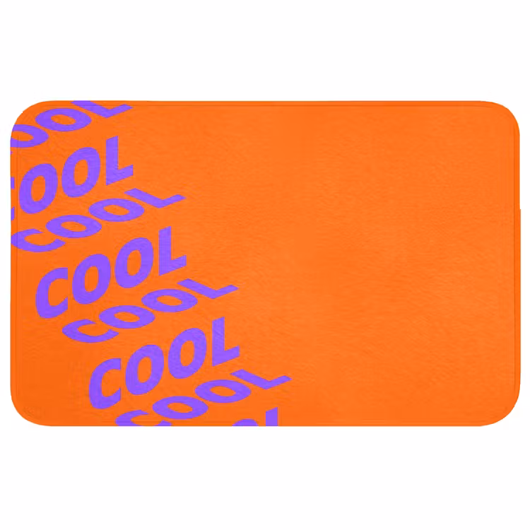 Cool - Paars - Oranje Badmat middel -3d