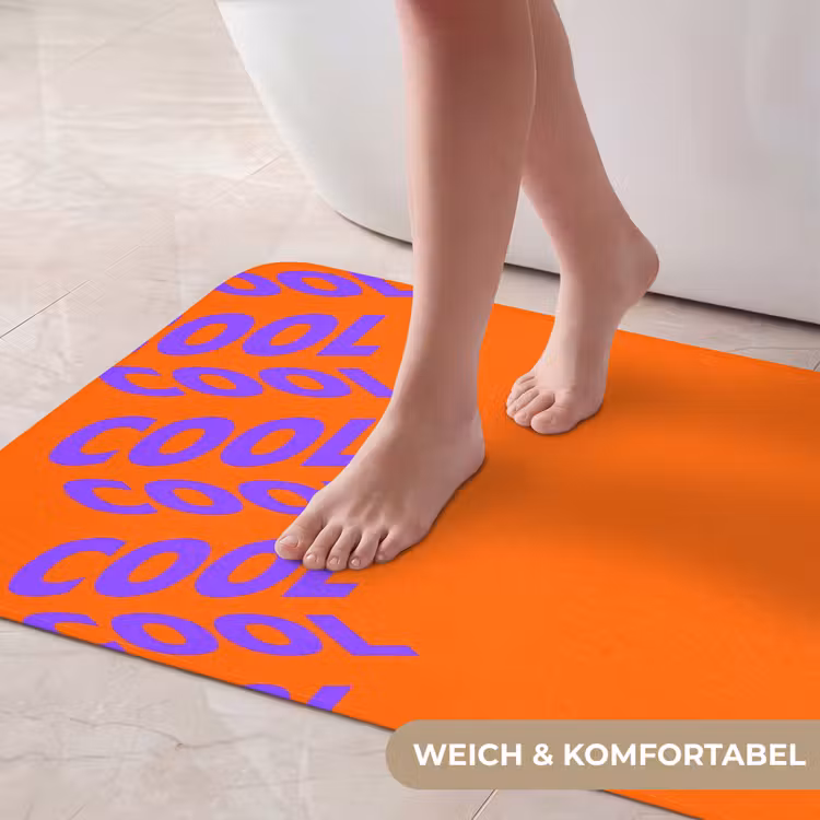 Cool - Paars - Oranje Badmat middel -USP_ZachtDE