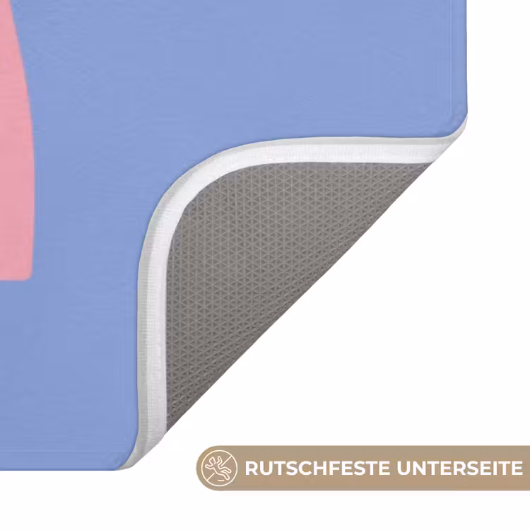 Art - Roze - Blauw Badmat middel -USP_AntislipDE