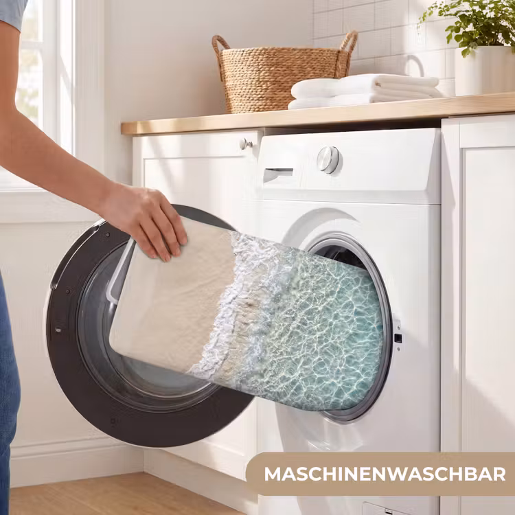 Kust - Zand - Blauw Badmat middel -USP_WasbaarDE