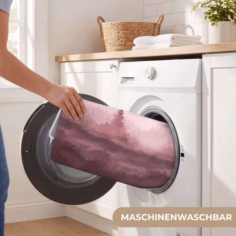 Landschap - Mistig - Roze Badmat middel -USP_WasbaarDE