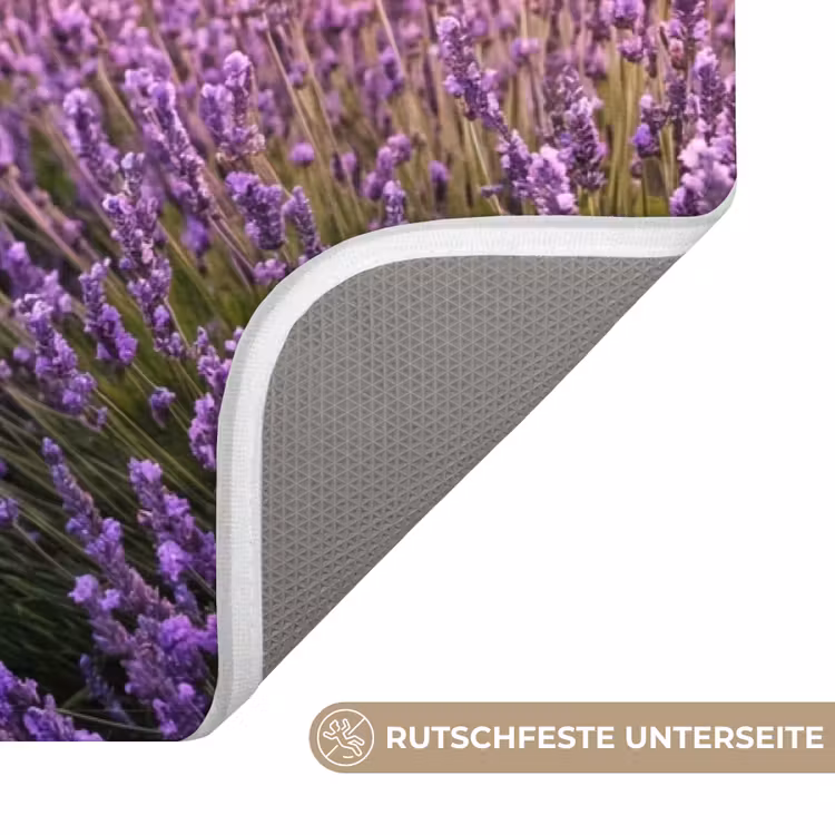 Lavendel - Veld - Natuur - Paars Badmat middel -USP_AntislipDE