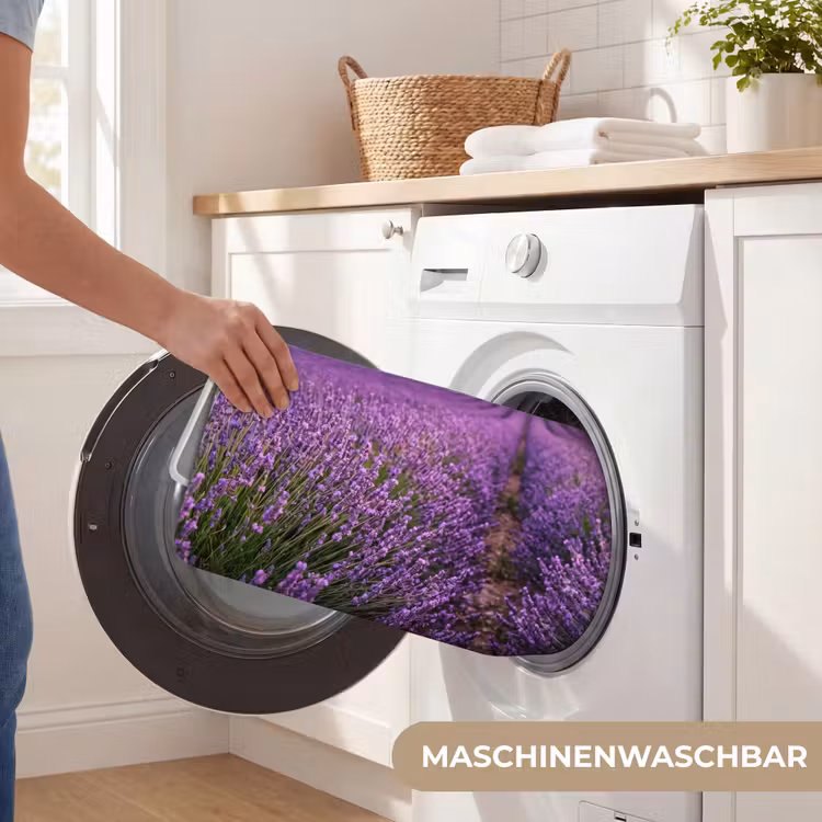 Lavendel - Veld - Natuur - Paars Badmat middel -USP_WasbaarDE